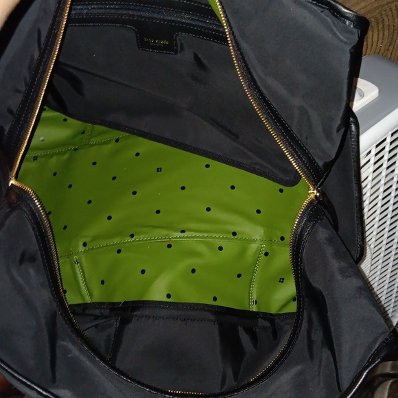 KATE SPADE LARGE BLACK NYLON WEEKENDER - Picture 7 of 9